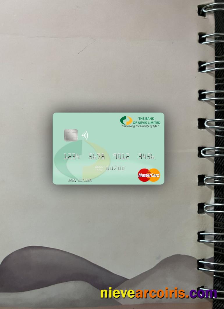 Saint Kitts and Nevis Bank of Nevis mastercard photolook